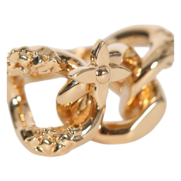 Louis Vuitton Large Chain Link Ring - Sz M - Picture 3 of 4